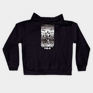 lone wolf and cub Kids Hoodie